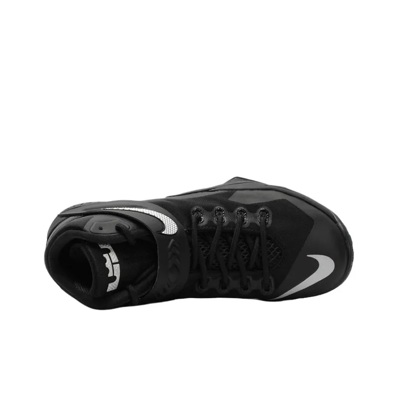 Nike Zoom Soldier 7 Anti Slip Wear Resistant High Top Basketball Shoes Men's Black-2