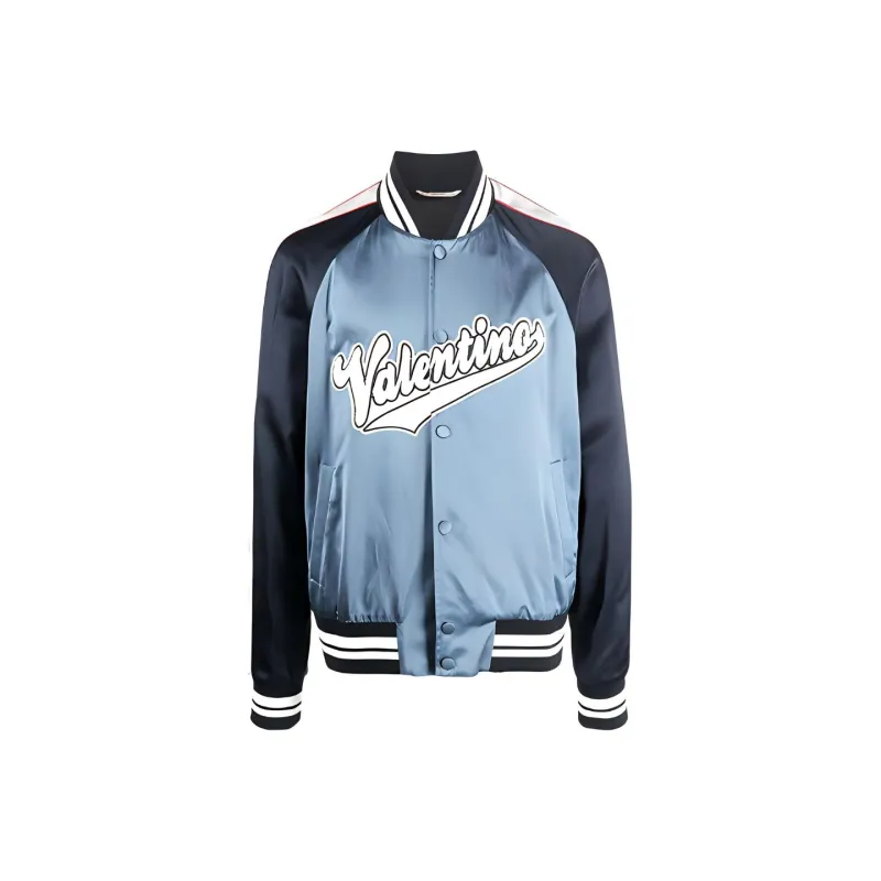 Valentino Bomber Jacket With Embroidered Patch-0