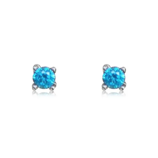 KwOnline S925 Silver Stud Earrings Unisex-0