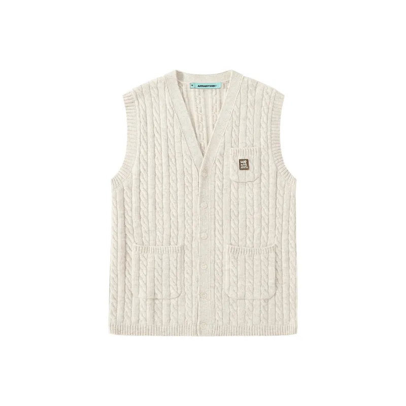 Apparition Vest Unisex Antique White-0