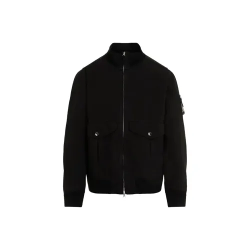 STONE ISLAND Logo Patch Zip Up Bomber Jacket