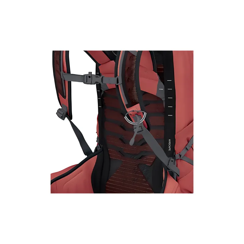 OSPREY Nylon Outdoor Hiking Bag Backpacks Women's Red-3