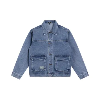 Jeep Pasture Horse Lifestyle Denim Jacket Unisex Ice Blue