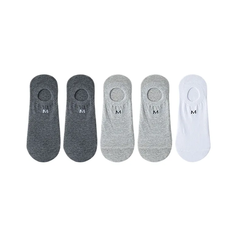 Cotton Gene No Show Socks Men's 5 Pack-12