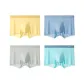 4 Pack (Yellow+Light Gray Blue+Light Gray+Aqua Blue)