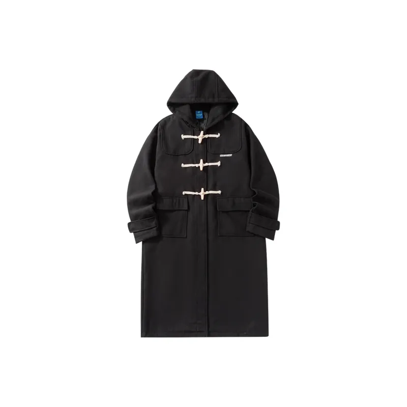 Suamoment Fall And Winter Vintage Casual Loose Fit Couple Coat Unisex-4