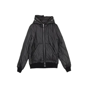 RICK OWENS Gimp Quilted Hooded Jacket