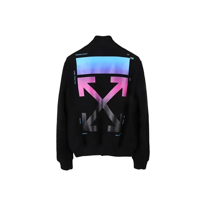 OFF WHITE FW19 Baseball Jacket Men's Black-0