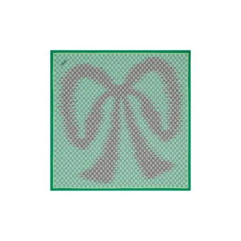 GUCCI Mulberry Silk Scarves Women's Green