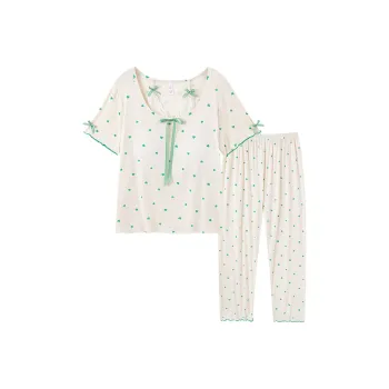 Sleeping Beauty Pajama Set Women's White