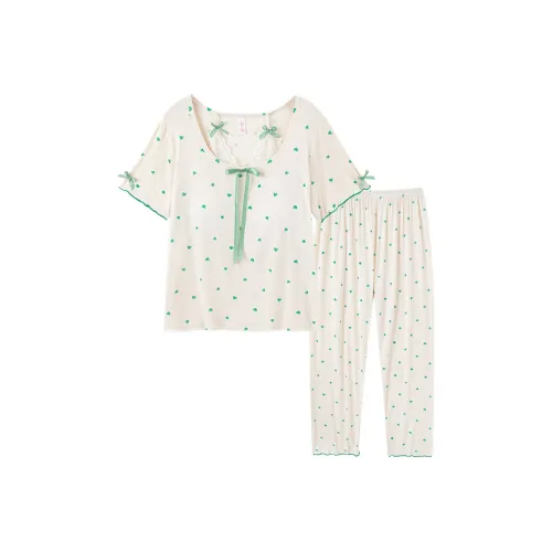 Sleeping Beauty Pajama Set Women's White