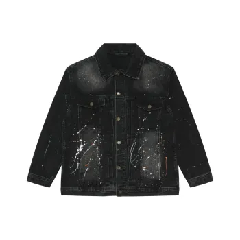 Voguo Relay Denim Jacket Unisex Black