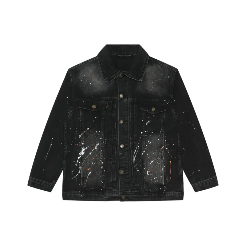 Voguo Relay Denim Jacket Unisex Black-0