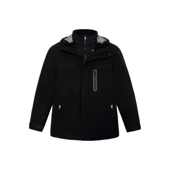 Timberland City Outdoor Waterproof And Windproof To Keep Warm Windbreaker Jacket Men's Black