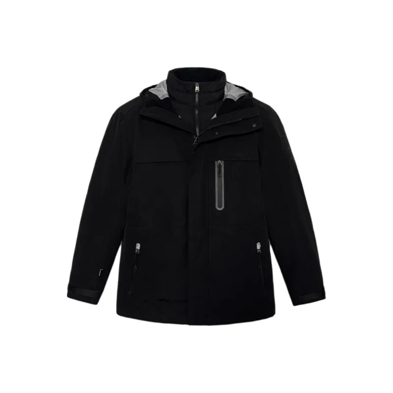 Timberland City Outdoor Waterproof And Windproof To Keep Warm Windbreaker Jacket Men's Black-0