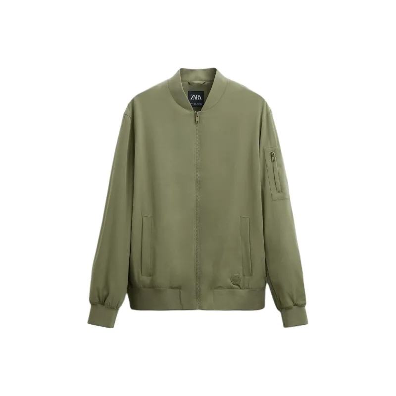 ZARA Jackets & Coats Men's Light Khaki-0
