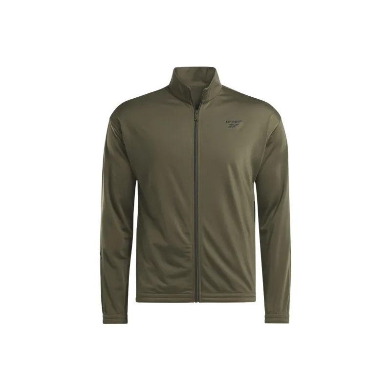 Reebok Identity Vector Knit Track Jacket Jackets Coats Unisex Army Green-0