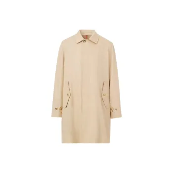 Burberry Cotton Gabardine Car Coat
