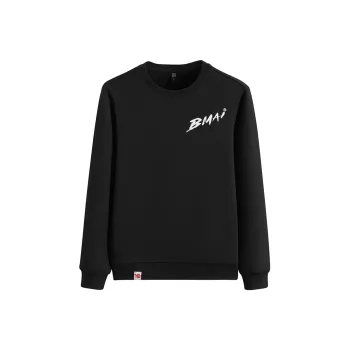BMAI Sports Knitted Fabric Pullover Sweatshirt Men's Black