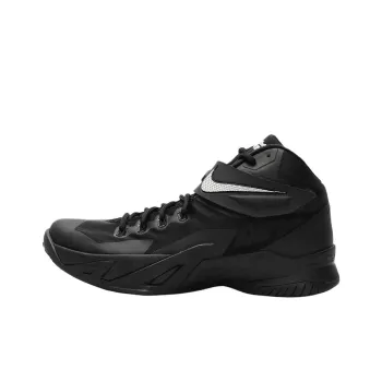 Nike Zoom Soldier 7 Anti Slip Wear Resistant High Top Basketball Shoes Men's Black