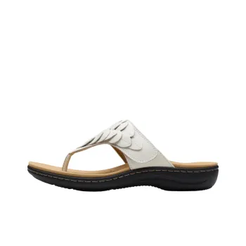 Clarks Abrasion Resistant Flip Flops Women's Ecru