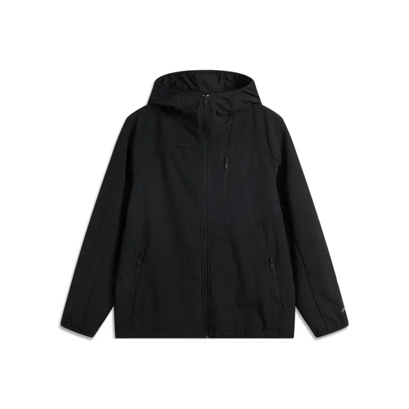 LiNing CF Tracing Waterproof And Windproof To Keep Warm Windbreaker Jacket Unisex Black-0