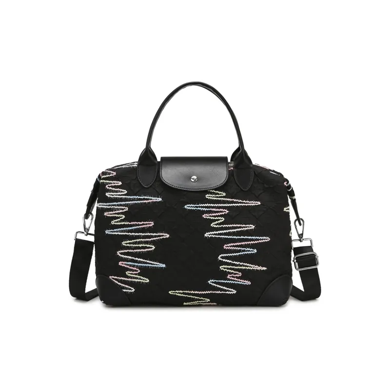 Wenpercy Canvas Handbag Regular Unisex Multicolor-12