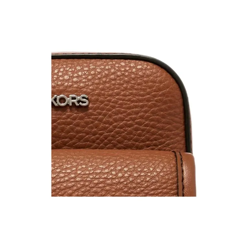 MICHAEL KORS MK Cooper Artificial Leather Cell Phone Pouch Shoulder Bag Crossbody Bag Men's Leather Brown-4