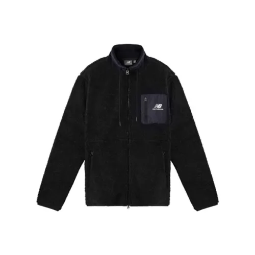 New Balance Velvet Jackets Men Black