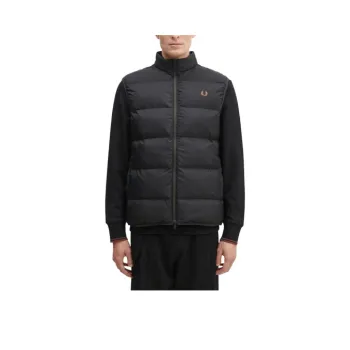 FRED PERRY Vests Men Black