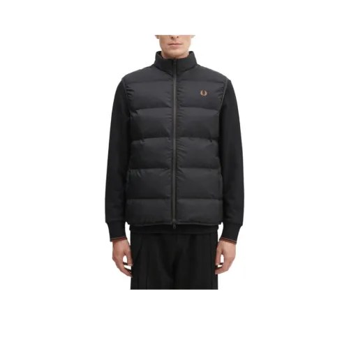 FRED PERRY Vests Men Black