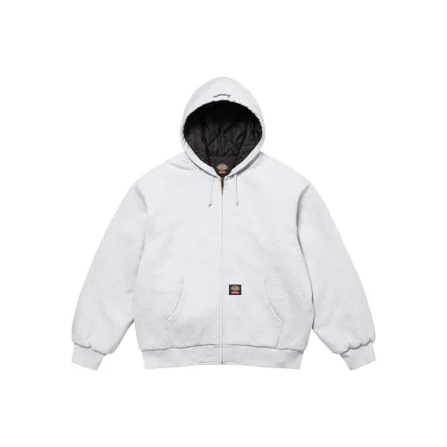 Supreme Dickies Quilted Lined Zip Up Hooded Sweatshirt