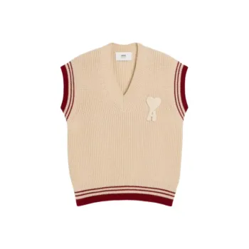 AMIPARIS Paris Ami De Coeur V Neck Knitted Vest