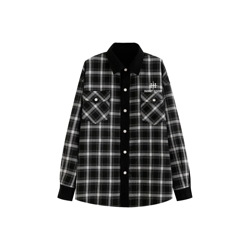 HARDY HARDY Jacket Unisex Levi's & Black & Gray Plaid-0