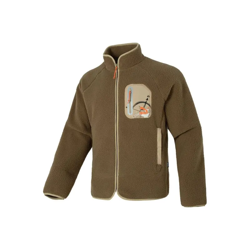 PUMA Velvet Jackets Men Brown-0