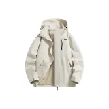 Khaki Single Windbreaker Jacket