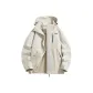 Khaki Single Windbreaker Jacket