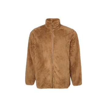 UNIQLO Velvet-feel Coat Unisex Camel