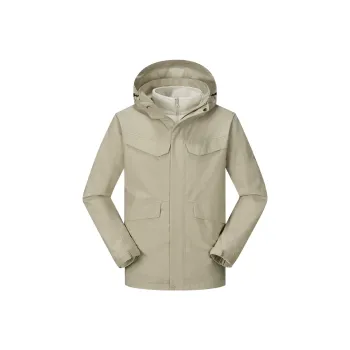 Tectop Waterproof And Windproof Windbreaker Jacket Unisex Khaki