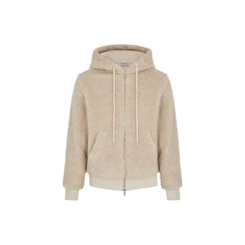 Moncler FW23 Velvet-feel Coat Men's Beige