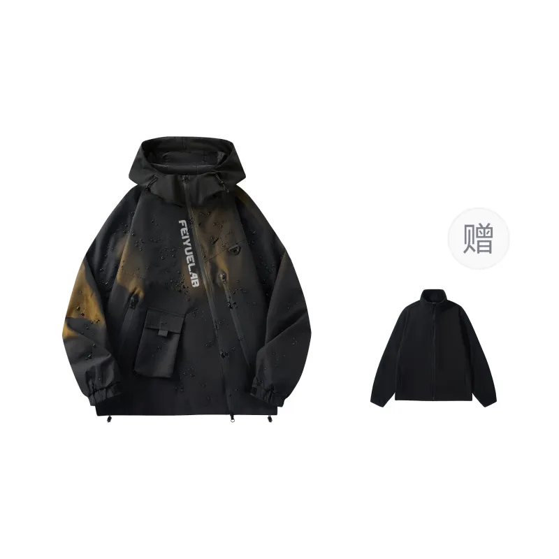 Feiyue Water Resistant Windproof UV Protection Water Repellent Windbreaker Jacket Unisex-0
