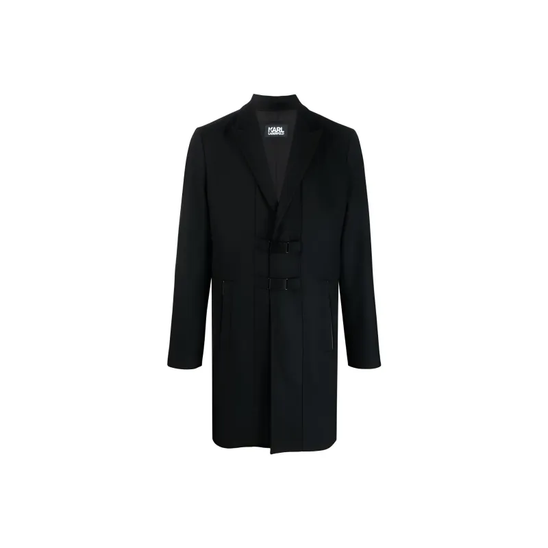 Karl Lagerfeld Peak lapels Wool blend Coat-0
