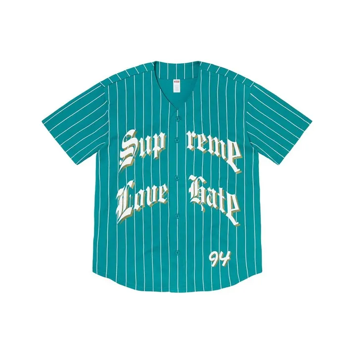 Supreme Love Hate Baseball Jersey-0