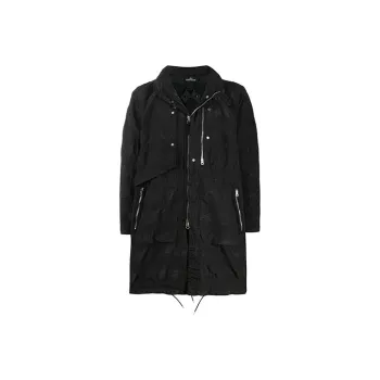 STONE ISLAND SS21 Coats Men's Black