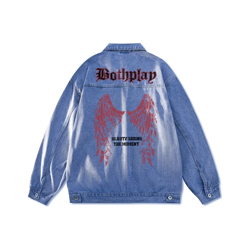 BOTH PLAY Denim Jackets Unisex-7