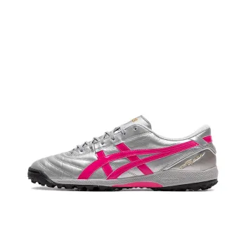 Asics C3 Anti Slip Wear Resistant Soccer Shoes Unisex Silver Gray
