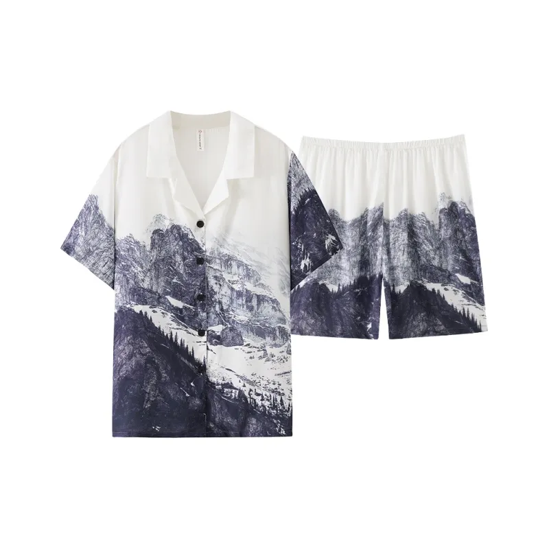 XIAFENYAN Pajama Set Unisex Image Color-8