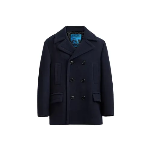COACH SS24 Coat Men's Marine Blue