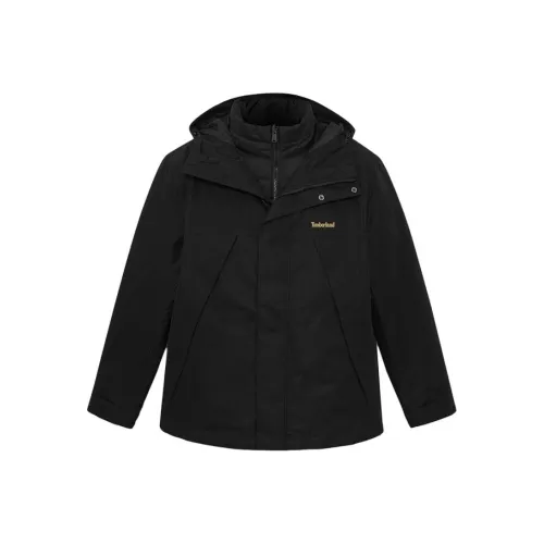Timberland Water-Resistant Windproof Breathable Warm Windbreaker Jacket Men's Black