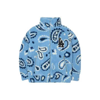 MLB Velvet feel Coat Unisex Light Blue